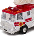 Children's Collectible Die-Cast Metal Pull-Back Action & Sound Fire Engine Truck with Ladder (Red)