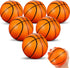 6 Pcs 5'' Mini Foam Basketballs, Safe Soft Replacement Pool Beach Basketball for Indoor Hoop, Party Sport Game