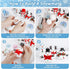 12 Pack Christmas Craft, DIY Snowman Kit for Kids, Indoor Decorations and Creative Air Dry Modeling Clay
