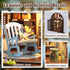 Miniature House Kit, DIY Miniature Dollhouse Kit, Mini House Building Kits with LED, Unique Gift for Birthday Christmas