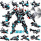 MOONTOY 577PCS STEM Robot Building Toys Set 25-in-1 Engineering Kit Building Blocks