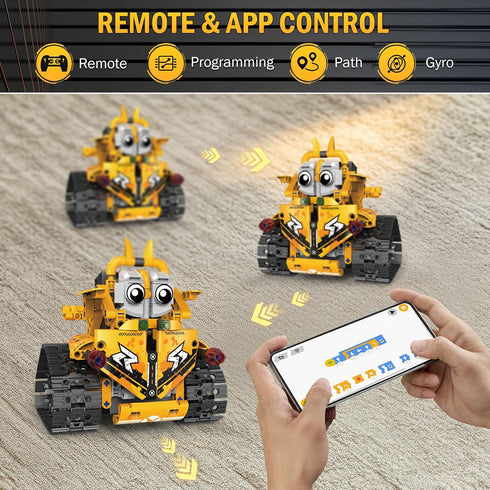 8-16, 5 1 269 Programmable 6 7 8 9 10 11 12+ STEM Robot Building Kit for Kids Ages in Robot Toys with APP & Remote