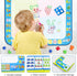 BlissfulBlend 3 4 5 6 7 8 Water Doodle Mat Kids Mess Free Coloring Doodle Mat Educational Toys for Years Old with Magic