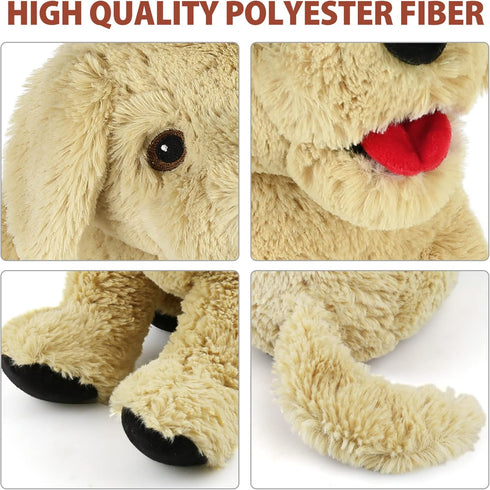 LotFancy 12 Inch Dog Stuffed Animals, Cuddly Golden Retriever Sitting Puppy Plush Toy