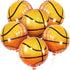 Katchon Orange Foil Basketball Balloons, 18 Inch, Pack of 6 for Basketball Birthday Party Decorations