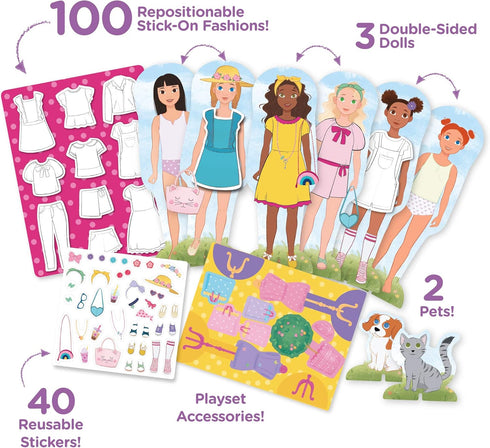 Educational Insights PaperCraft Sweet Boutique, Paper Dolls Fashion Boutique Toy for Ages 3+