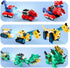 3 4 5 6 7 8 iPlay, iLearn Kids Dinosaur Transforme Robot Toy, Magnetic Construction Trucks Transform into Dinosaurs