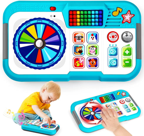 SANANT Baby DJ Set, Toddler Musical DJ Table with Lights for 6-12 Months,