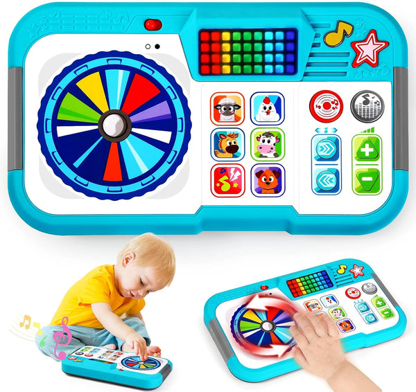 SANANT Baby DJ Set, Toddler Musical DJ Table with Lights for 6-12 Months,