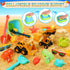 2 Bucket,3 Truck,2 Shovel,2 3-10 HUITEM Beach Toys for Kids, Sand Toys with Collapsible Beach Dump Sunglasses,Ocean