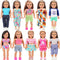 Ecore Fun 10 Sets Doll Clothes for 18 Inch Dolls 18 pcs