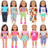 Ecore Fun 10 Sets Doll Clothes for 18 Inch Dolls 18 pcs
