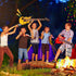 BBTO 15 Pcs Inflatable Rock Star Toy Set, 23.6 Inch Electric Guitar, Bass Guitar, Microphones & Boombox