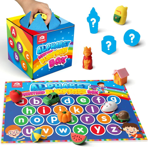 Coogam Mystery Surprise Box, Fine Motor Letter Matching and Sorting Game, 26pcs