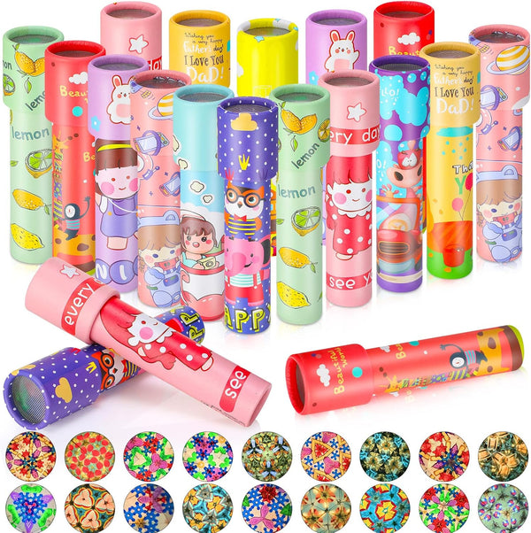 20 Pcs Classic Kaleidoscopes Educational Toys for Birthday Party, School Classroom Prizes, Random Colors (Cute Style)