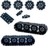 108Pcs Technical Parts Tank Track Wheels Treads Chain Links Motorcycle Car Accessories Building Blocks Toys for 6-12 Years Old Boys Kids Gift Tight fit Major Brands