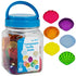 edxeducation-13841 Tactile Shells - Set of 72, Translucent with 6 Textures and Colors for Ages 18m+