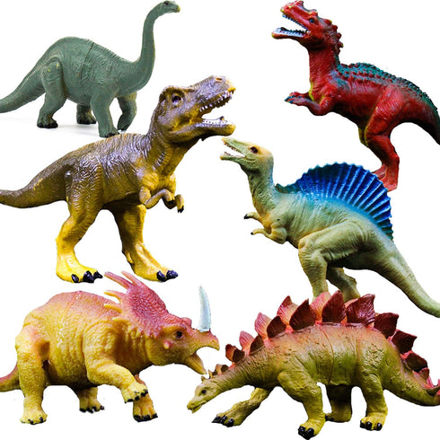 OuMuaMua Dinosaur Toys, Plastic Dinosaur Figure Set, Ideal Education Toys for Kids,