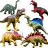 OuMuaMua Dinosaur Toys, Plastic Dinosaur Figure Set, Ideal Education Toys for Kids,