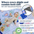 50x50 Inch Tummy TODALE Foldable Baby Play Mat - Thick Padded Floor Mat for Crawling and Time - Non-Slip, Waterproof