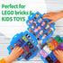 Stackable Storage Box for Lego with 30 Compartments - Organizer for Barbie Dolls and Toy Bins