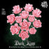 Set, Pink Rose Bouquet Building Compatible with Lego Flowers for Adults - Botanical Collection Gift for Valentines