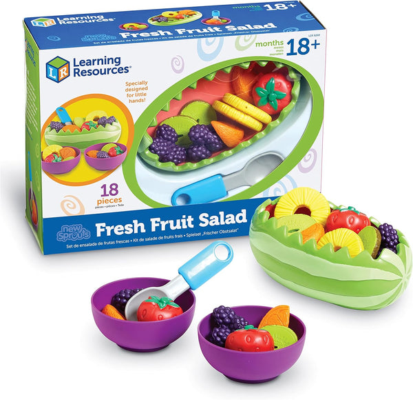 Learning Resources New Sprouts Fresh Fruit Salad - Realistic Play Food for
