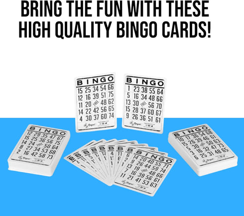 Regal Bingo - Classic Bingo Cards, 200 Count, 6.125” x 4.17” Cardstock, White