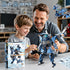 2-in-1 Set, Tenhorses Transformable Mech Building Switch Between Warrior Robot and Fighter Jet Model Kits Without