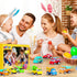 MGparty 12 Pack Prefilled Easter Eggs with Car Toys for Kids Toddlers Bulk Plastic Eggs Pull Back City Truck Vehicles