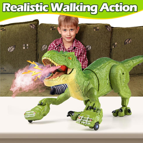 3-5, 5-7, 8-12, 2.4G Remote Control T Rex Dinosaur Toys for Kids Rechargeable RC Tyrannosaurus Rex Dino Robot Toy