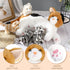 Nurturing Cat Stuffed Animal with Plush Kittens, Mommy Cat with 4 Baby Cats for Birthday Party Favors Gifts