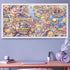 1000 MOMIBOOK Puzzles for Adults Pieces Jigsaw Puzzles of Civet Cat River View, Painting Image Chinese Cat Puzzle
