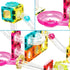 PicassoTiles Magnet Tiles Building Block Travel Size Magnetic Marble Run Construction Toy Set, 45 pc Education Kit