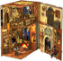 Fsolis DIY Miniature House Kit, Halloween Booknook for Adults, Decorative Bookend Alley Decor for Women Teens