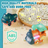 Set MORECOLL Electric Train for Toddlers & Kids w/Music, Lights & Tracks - First Choo Choo Train, Magnetic Connection