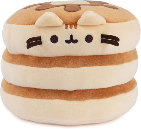 GUND Pusheen The Cat Pancake Squisheen Plush, 6” Squishy Toy Stuffed Animal for Ages 8 and Up, Brown