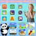 Uibyt 10,000+ Kids Phone with Educational Content, Rechargeable Toddler Learning Phone with Music & Sounds, Pretend