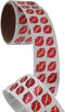 Bulk Roll Prismatic Stickers - Mini Lips, 100 Repeats