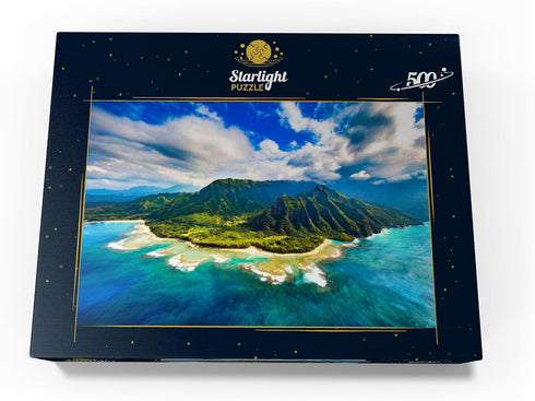 MyPuzzle Premium 500 Piece Jigsaw Puzzle - Aerial View on Na Pali Coast Kauai Hawaii for Adults
