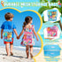 EULRGAUS 36 Beach Toys, PCS Sand Toys with Construction Vehicles, Collapsible Bucket, Princess & Prince and Ice Cream