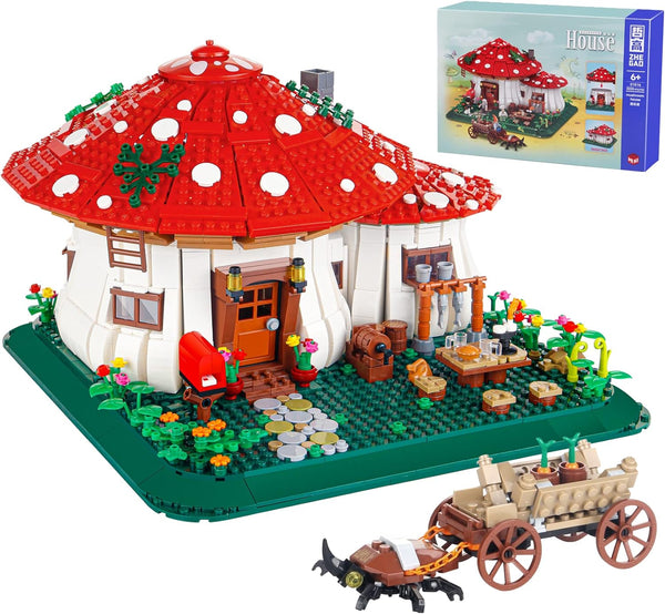 Bibilock 2233PCS Mushroom House Building Blocks Sets,Creative Ideals Treehouse Building Blocks, Best