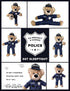 ZZZ Bears Military, Police and Fireman Teddy Bears - Plush Toys for Bedtime (Limited Edition Police Uniform)