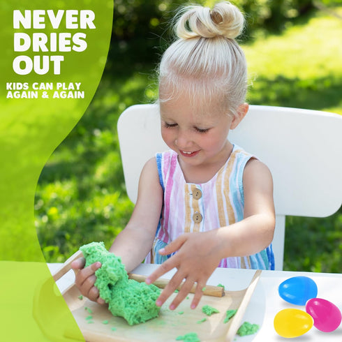 Set 12 ArtCreativity Magic Sand Easter Eggs - of Pre-Filled Easter Eggs - Easter Stuffers - Colorful Surprise Eggs