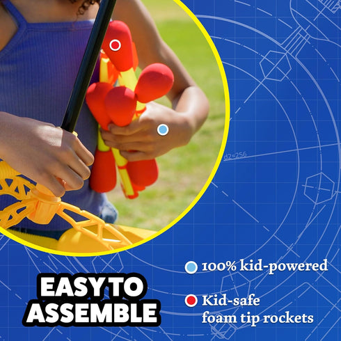 Stomp Rocket Ultra Rocket Refills - 2 Foam-Tipped Rockets for Kids, Fun Outdoor Toys