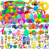 100 Pcs Prefilled Easter Eggs Filled with Novelty Toys,Bright Colorful for Easter