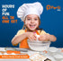 Set 31 Set 6+, PERLLI Kids Real Cooking for Cooking and Baking Pc. Gift for Junior Chef with Real Utensils, Case & Safe