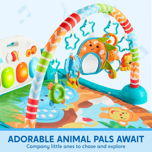 Tummy 0-6 0-3 6 9 12 SYNCFUN Baby Play Mat, Time Mat Toys, Baby Musical Learning Toys Months, Adorable Animal-Themed