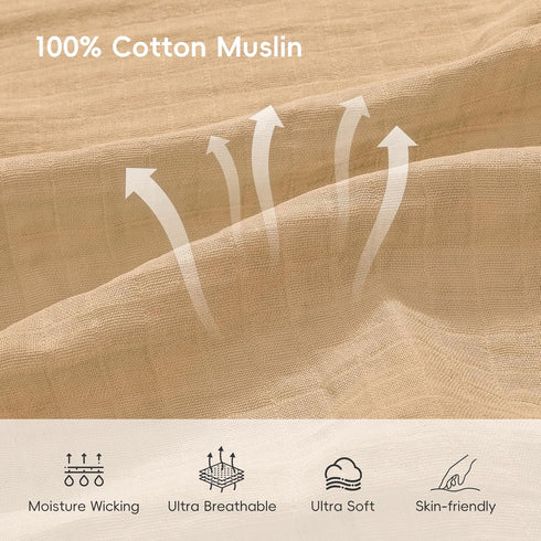 4 Pack 47" 47", 100% david's kids Baby Muslin Swaddle Blankets x Cotton Swaddle Wrap for Boys Girls, Ultra Soft