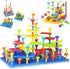 Ggiibro Peg Board Toy Set 101Pcs DIY Building Stacking Toys for Kids